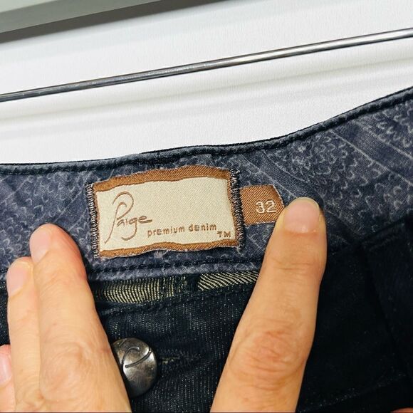 Paige Skyline Ankle Peg Jeans Black Wash - Picture 4 of 11